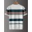 [Summer Striped T-Shirt] LVLAEA Men's Summer Striped Pullover T-Shirt | Short Sleeve, Crew Neck, Casual Rayon Blend, Rib-Knit, Slight Stretch, Fashionable Stripes, Everyday Wear, Regular Fit, Breathable, Skin-Friendly