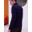 [Men's Turn-Collar Sweater] Cross-Border New Autumn-Winter Men's Solid Color Turn-Collar Pullover Knit Sweater
