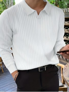 New Cross-Border Men's Pullover Knit Sweater